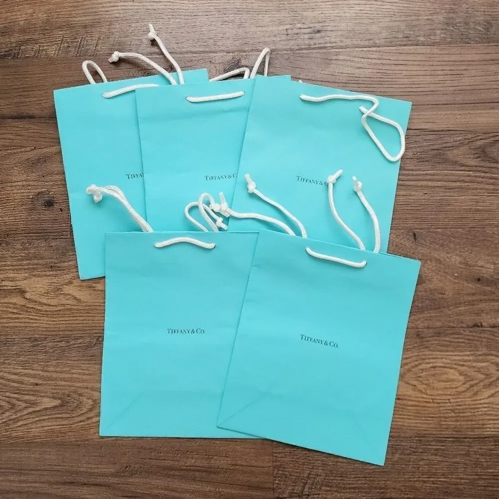 Tiffany & Co. Gift Bags Bundle of 5 Size 8x10